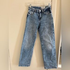 Noisy May Yolanda Blue Low Rise Wide Leg Jeans